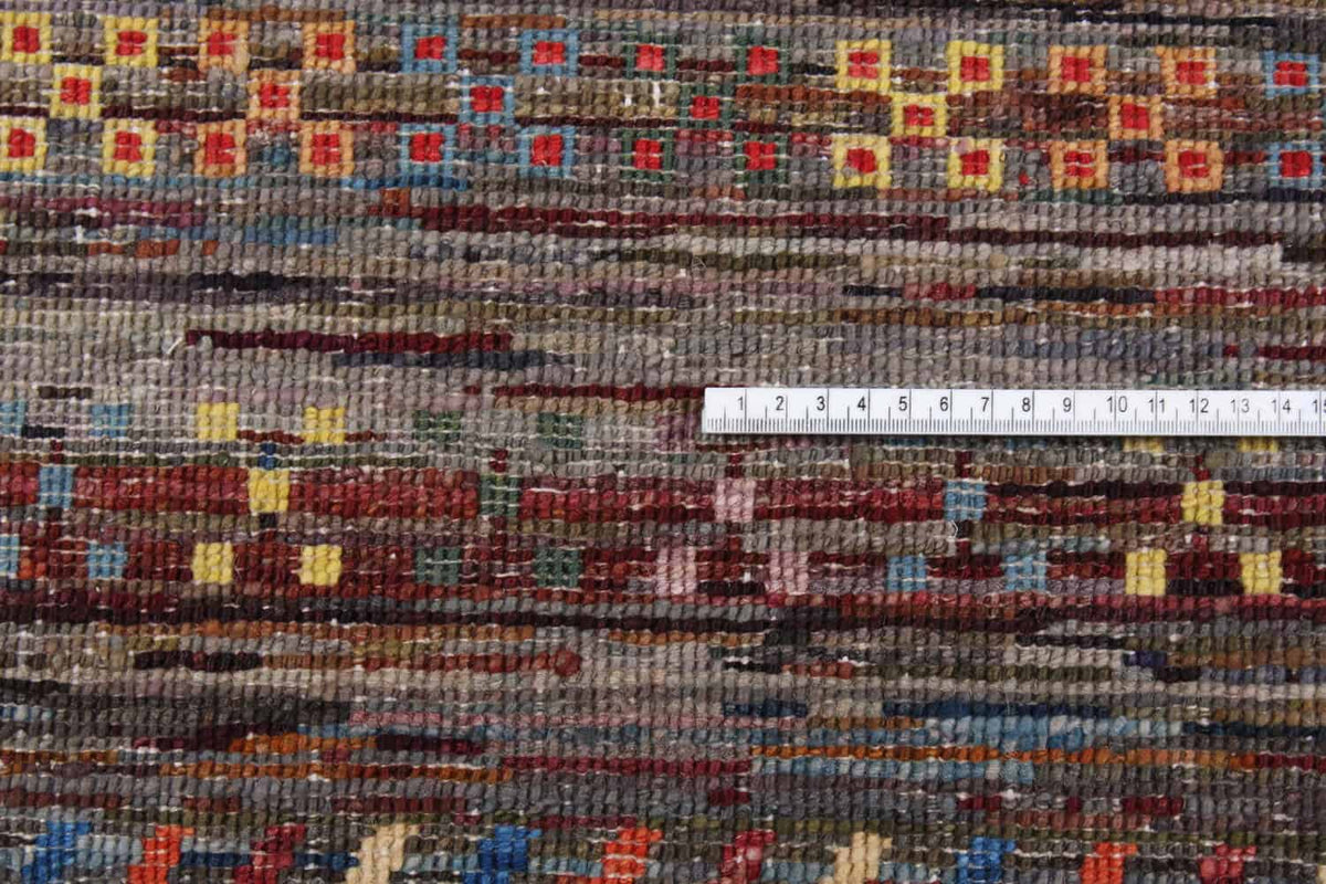 Multicolor Art Deco Rug with Dark Details, 299 × 251 cm, view 6.