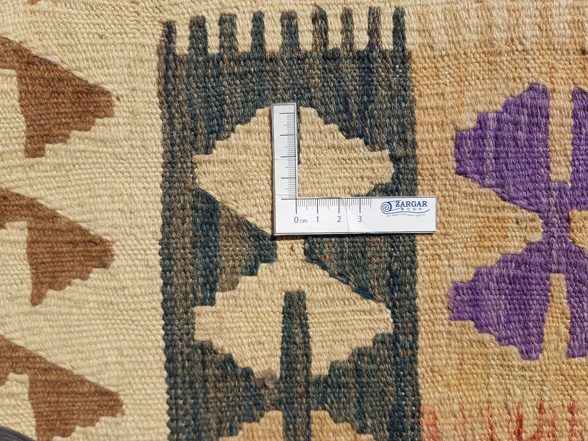 Multicolor Panel Kilim Rug, 295 × 195 cm — view 10
