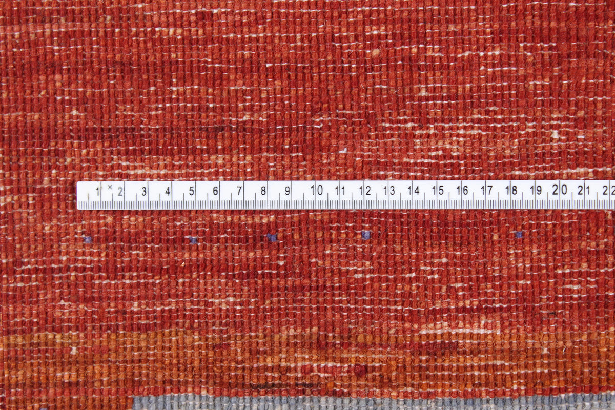 Gabbeh Rug with Colorful Rectangles, 299 × 248 cm, view 6.