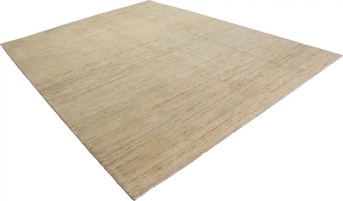 Light Wool Rug with Cream Tonal Variation, 386 × 298 cm, view 3.