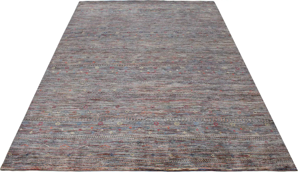 Charcoal Atash Rug with Color Flecks, 420 × 305 cm, view 3.