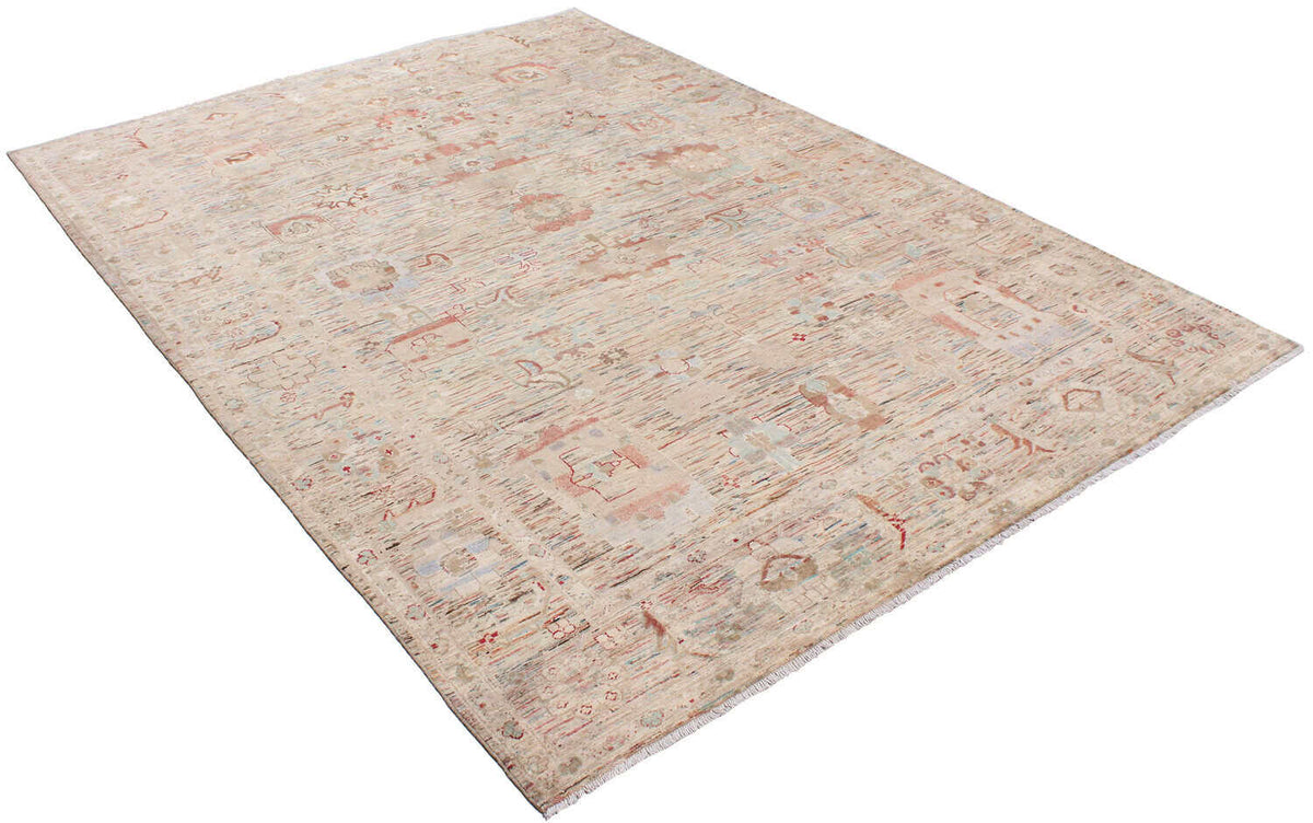 Afghan Rug with Small Red Medallions, 343 × 255 cm, view 3.