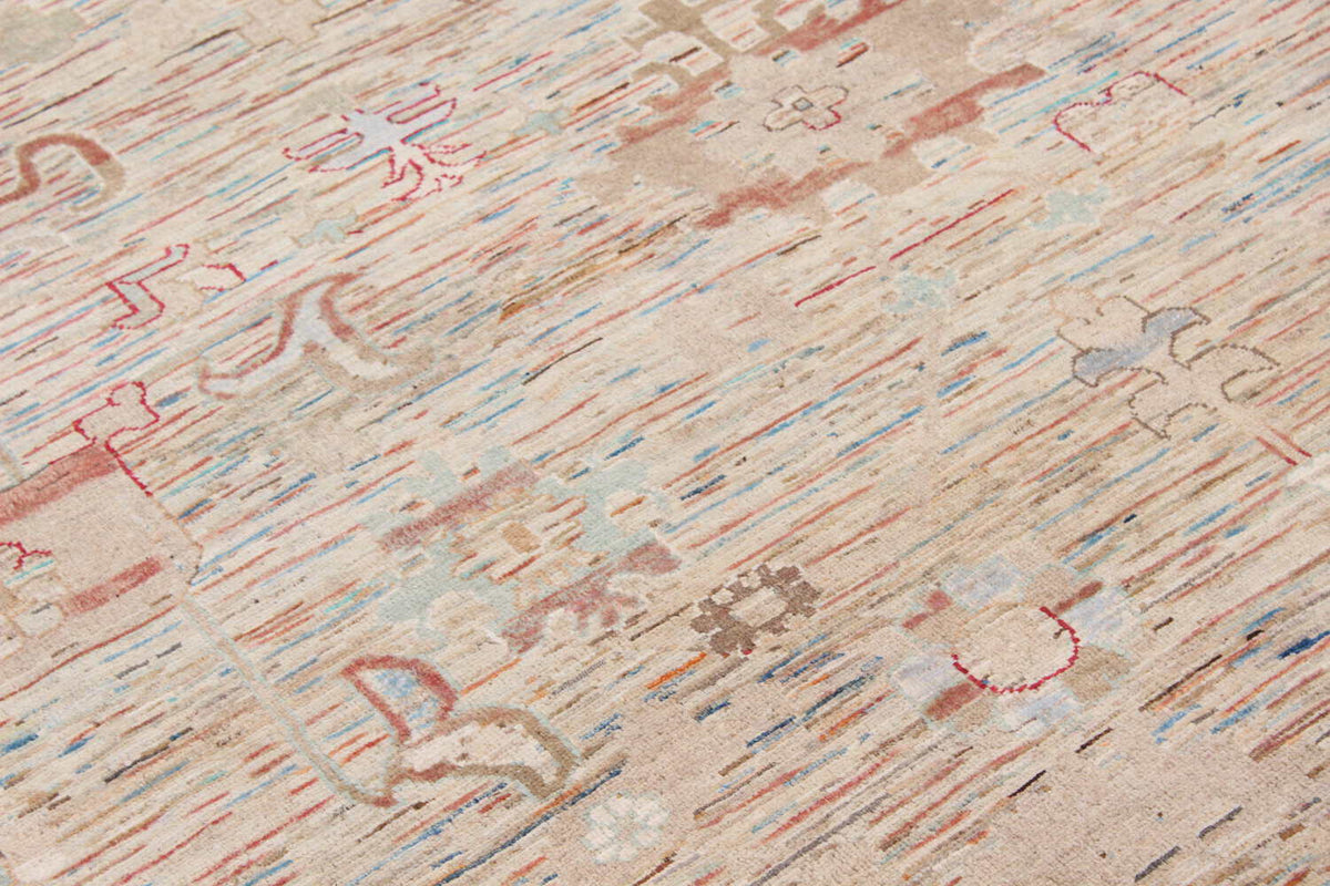 Afghan Rug with Small Red Medallions, 343 × 255 cm, view 4.
