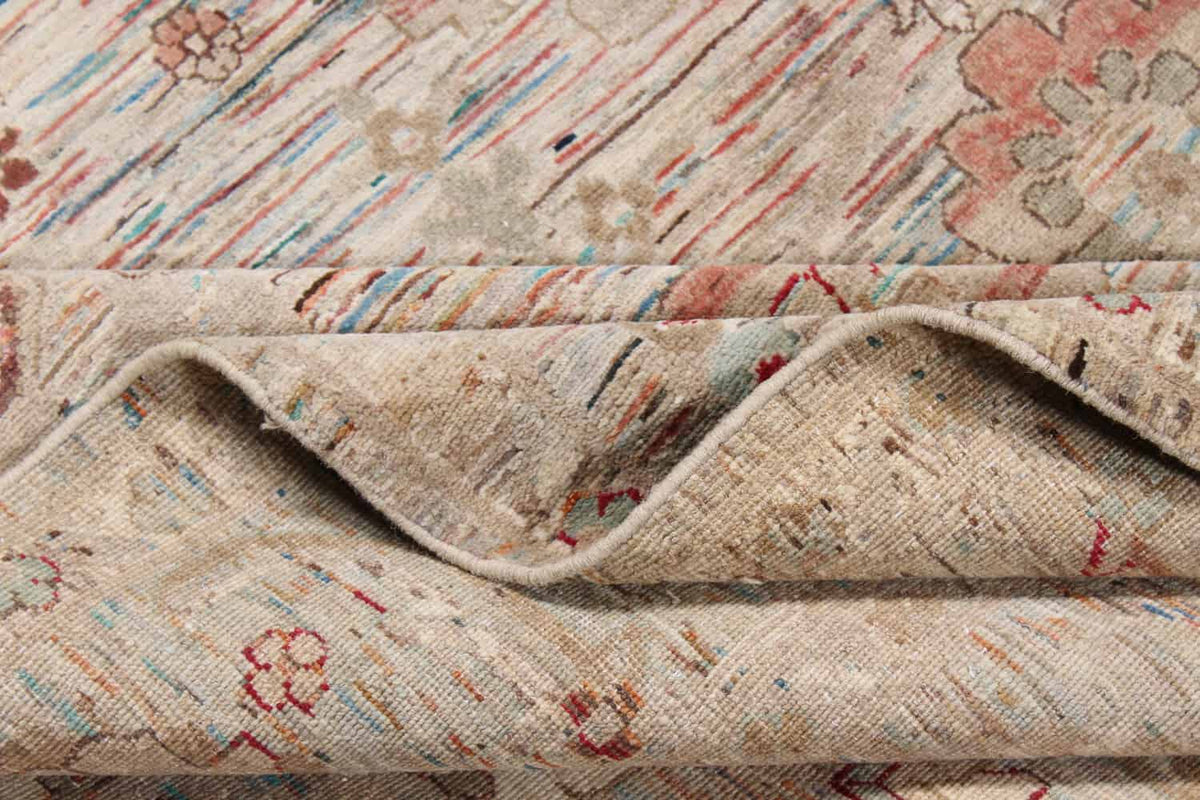 Afghan Rug with Small Red Medallions, 343 × 255 cm, view 6.