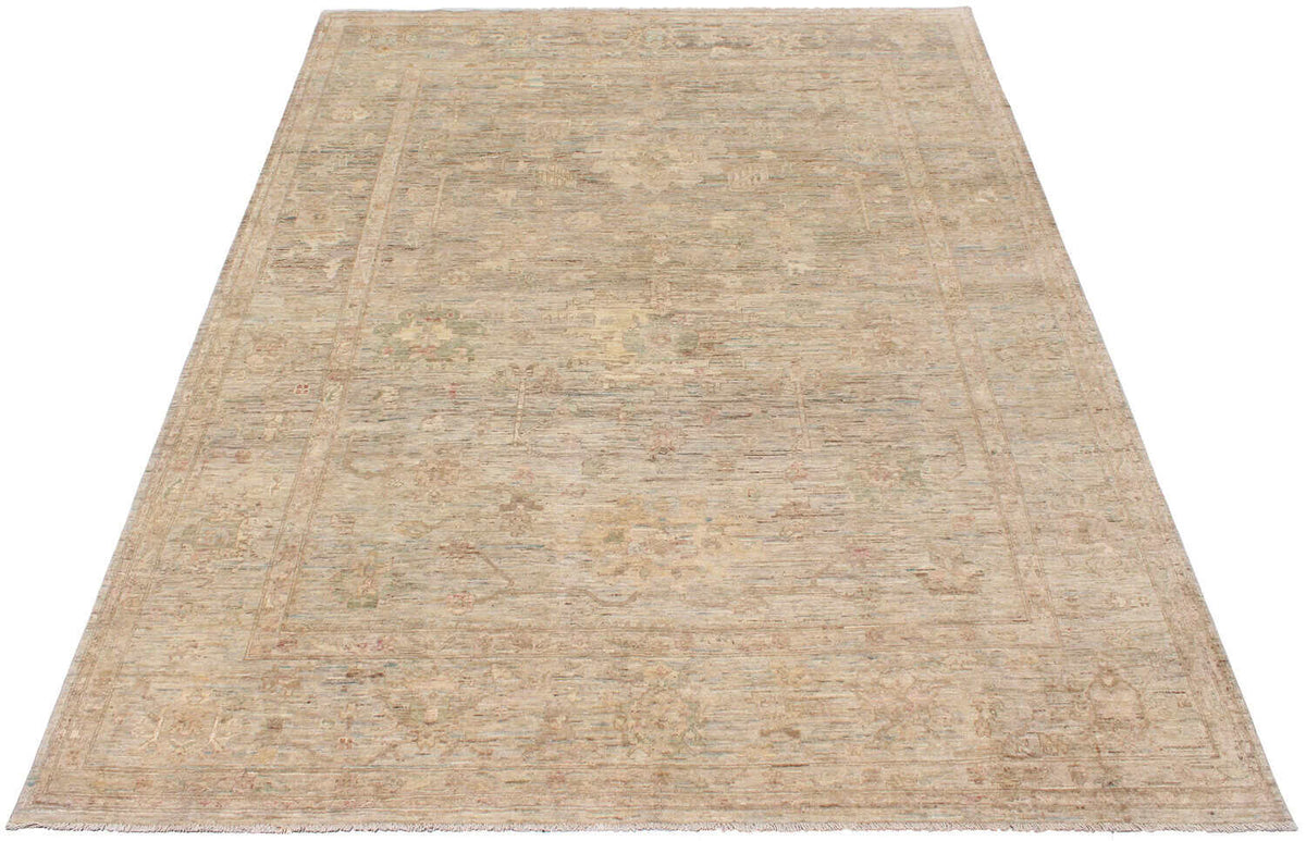 Sand Afghan Wool Rug with Fine Motifs, 332 × 254 cm, view 2.