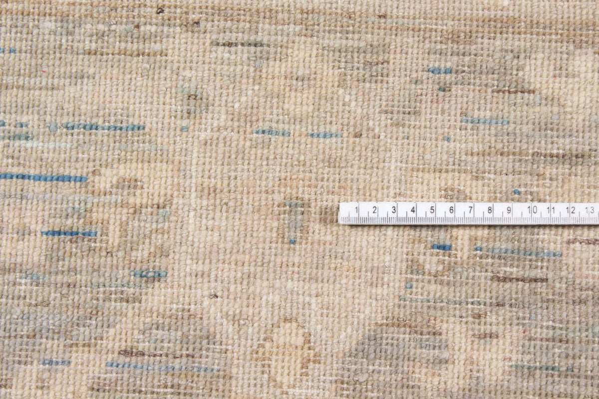 Sand Afghan Wool Rug with Fine Motifs, 332 × 254 cm, view 5.