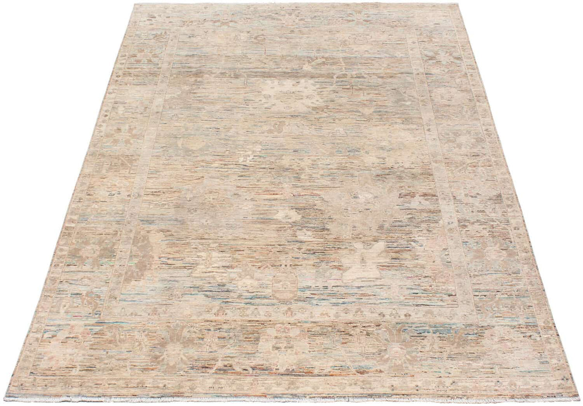 Cream Afghan Rug with Soft Ornamentation, 344 × 256 cm, view 2.