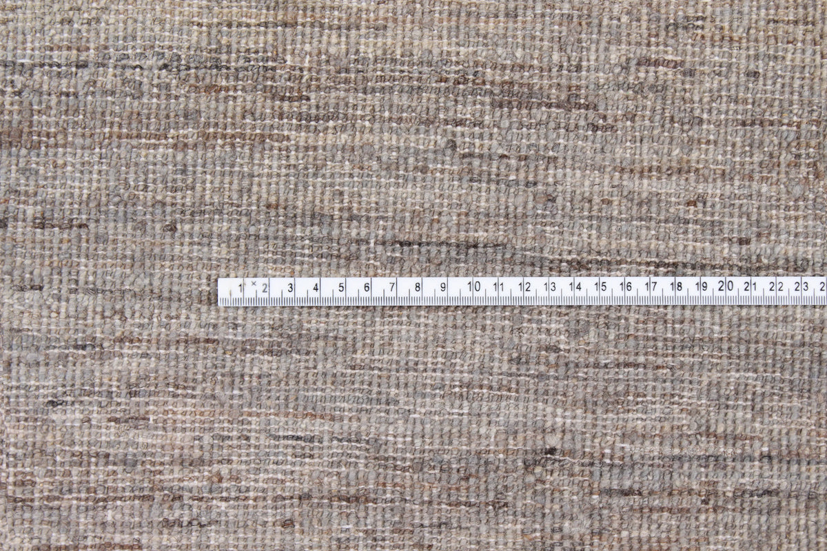 Rose Beige Afghan Rug with Broad Stripes, 301 × 249 cm, view 6.