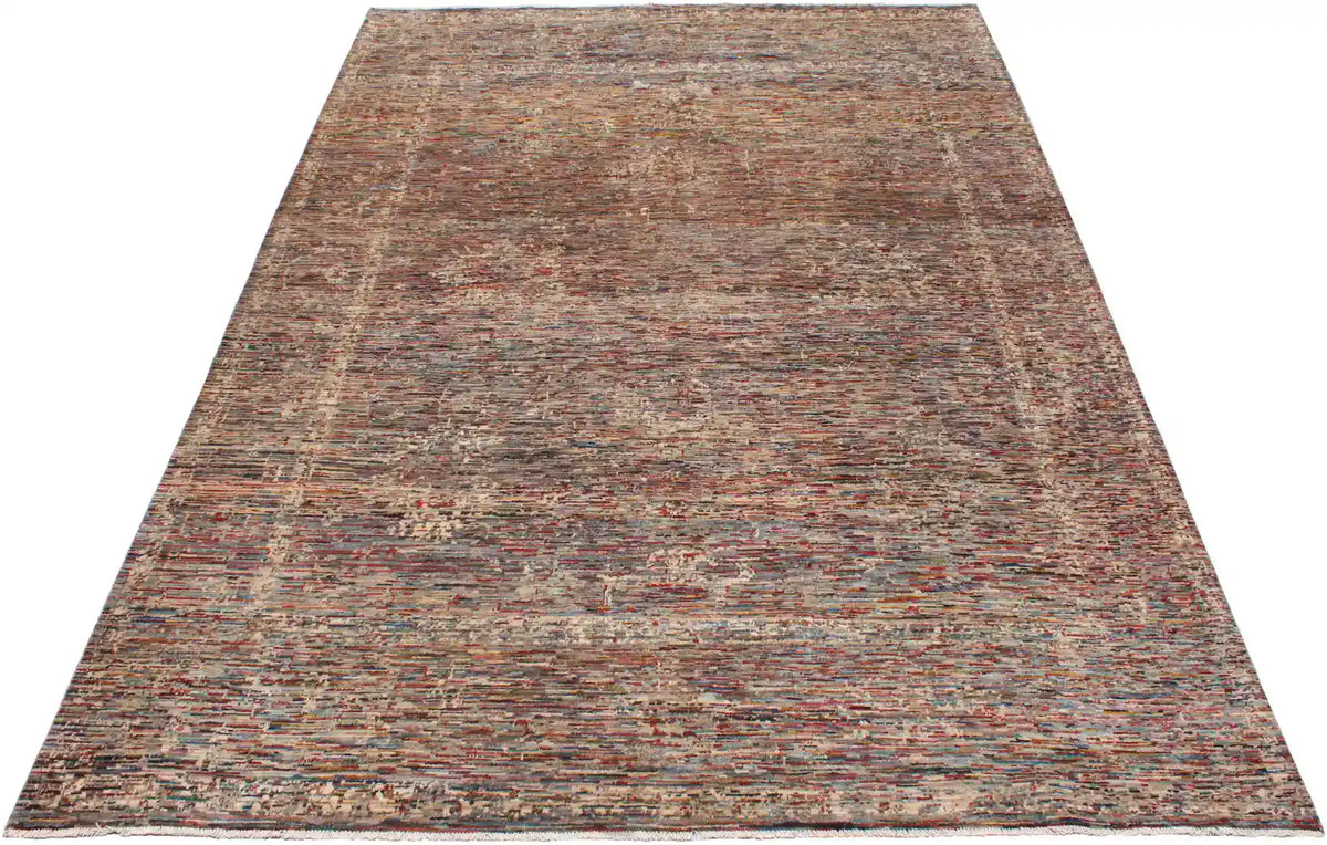 Brown Berjasta Rug with Fine Linear Detail, 360 × 252 cm, view 2.
