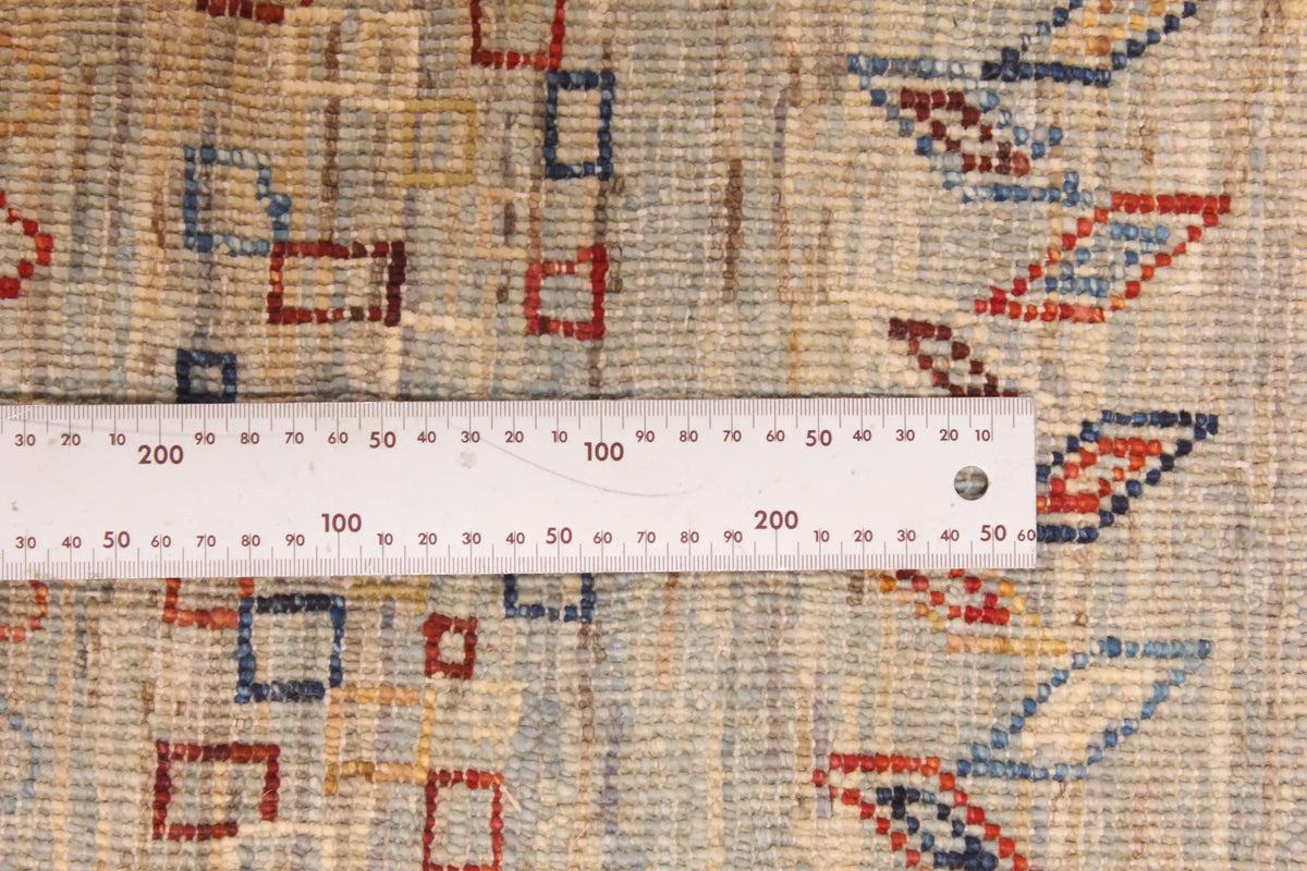 Beige Berjasta Rug with Fine Ornament Rows, 380 × 300 cm, view 11.