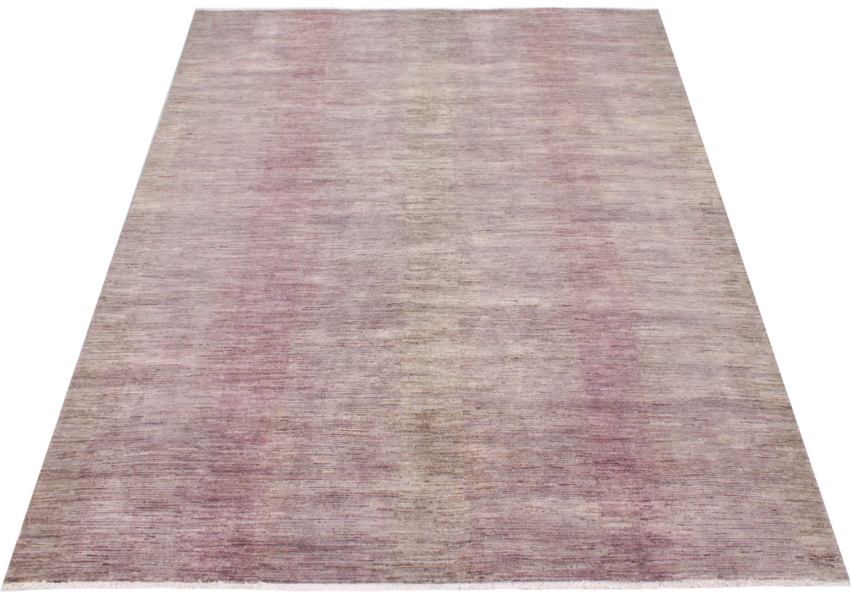 Mauve Wool Rug with Tonal Variation, 286 × 235 cm, view 2.
