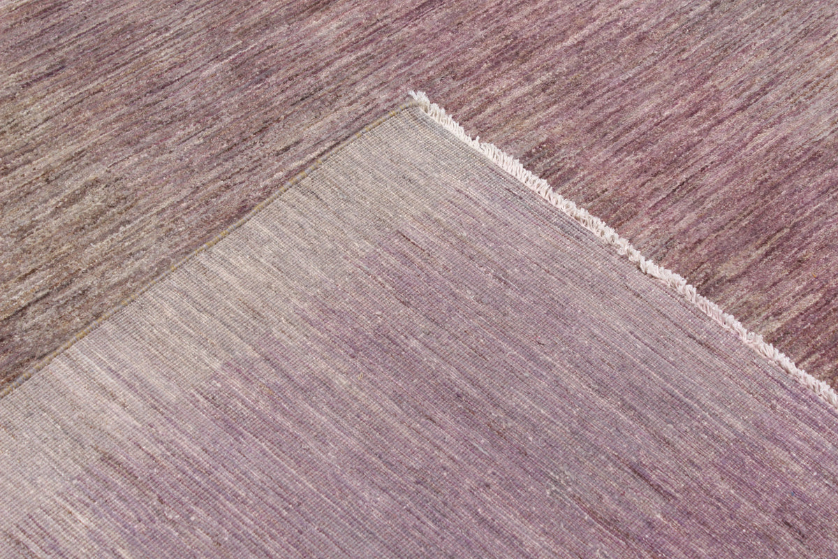 Mauve Wool Rug with Tonal Variation, 286 × 235 cm, view 5.