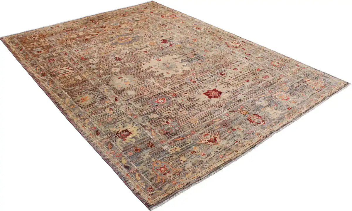 Rust & Cream Afghan Floral Rug, 340 × 250 cm, view 3.