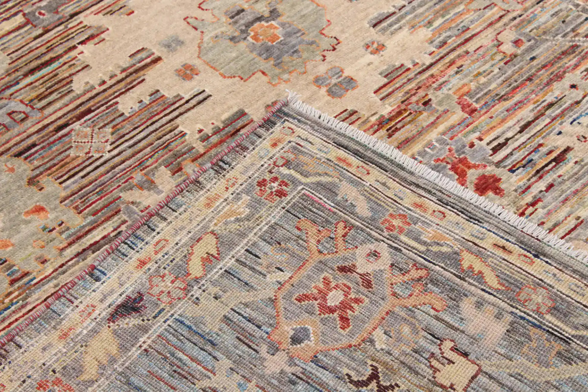 Rust & Cream Afghan Floral Rug, 340 × 250 cm, view 5.