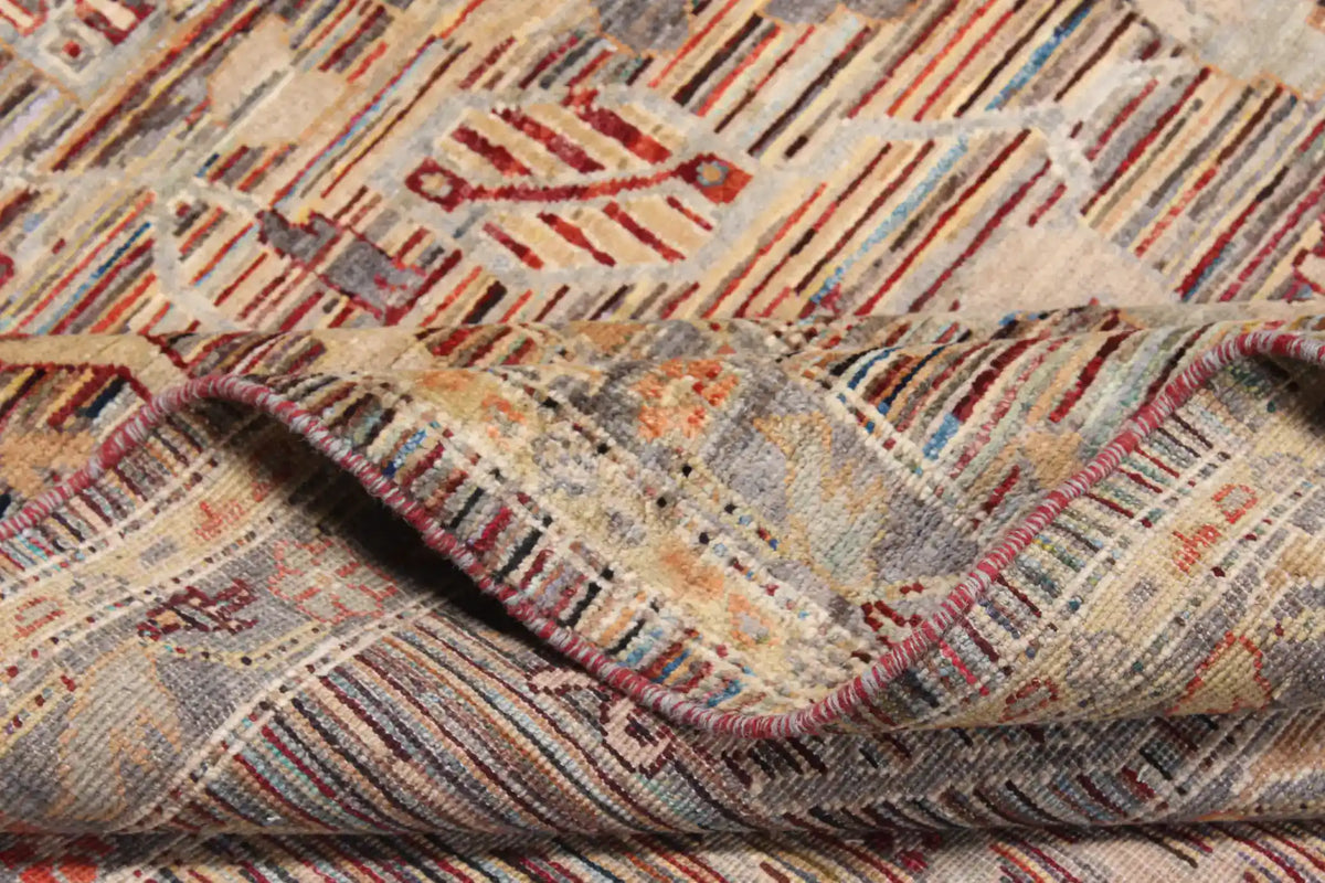 Rust & Cream Afghan Floral Rug, 340 × 250 cm, view 6.