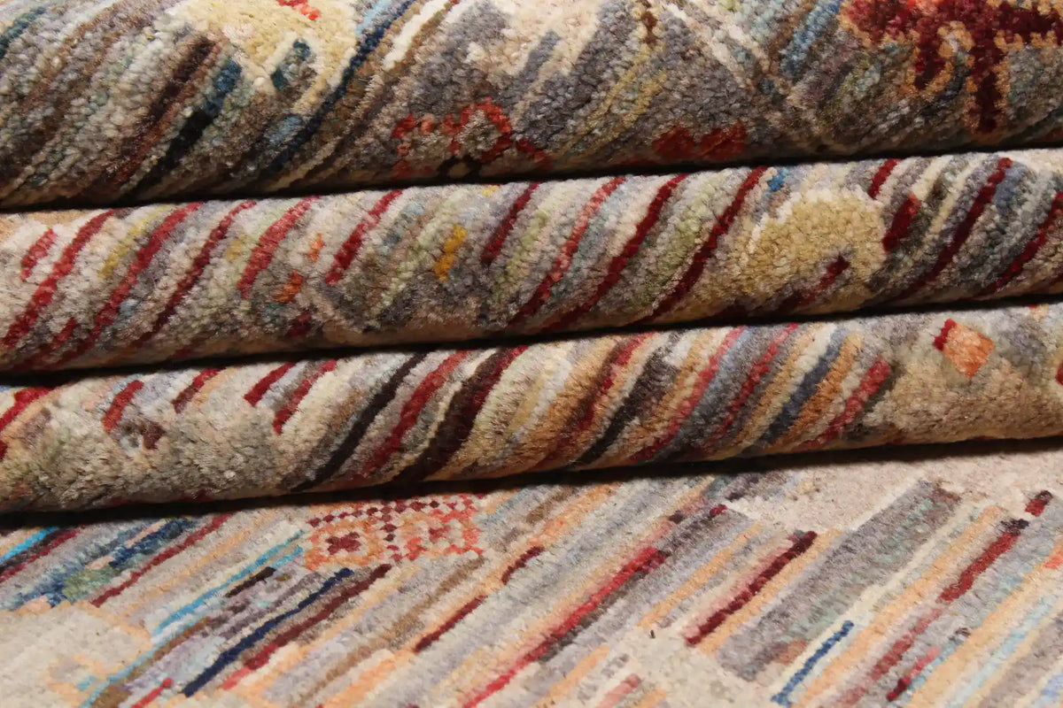 Rust & Cream Afghan Floral Rug, 340 × 250 cm, view 7.