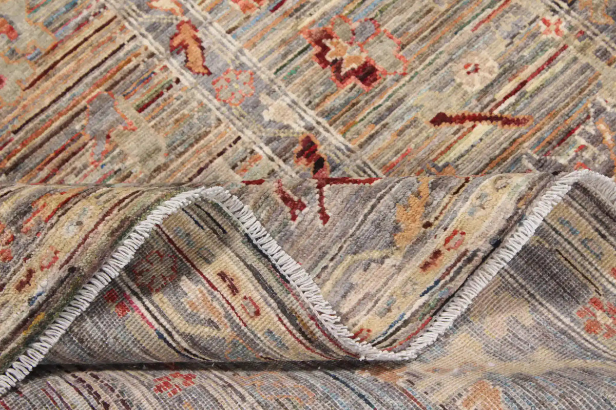 Rust & Cream Afghan Floral Rug, 340 × 250 cm, view 9.