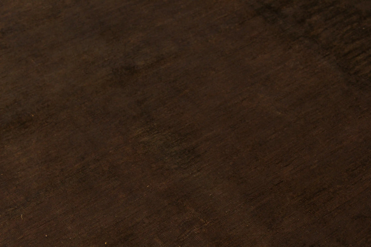 Nearly Square Dark Brown Afghan Wool Rug, 284 × 290 cm, view 7.