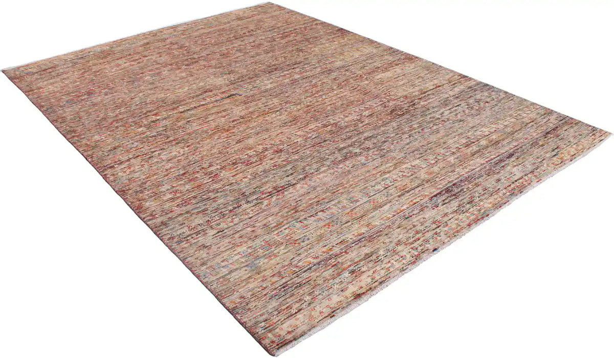 Rust Brown Berjasta Rug with Fine Horizontal Lines, 343 × 256 cm, view 3.