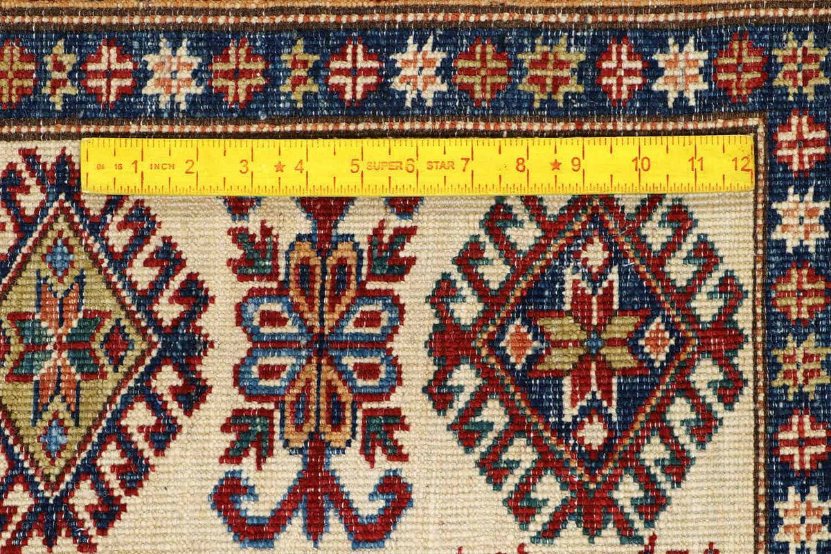 Steel Blue Super Kazak Rug, 316 × 256 cm, view 5.