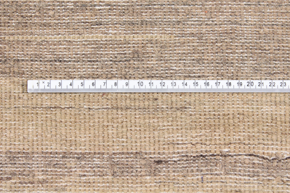 Afghan Rug with Pink & Beige Stripes, 306 × 237 cm, view 6.