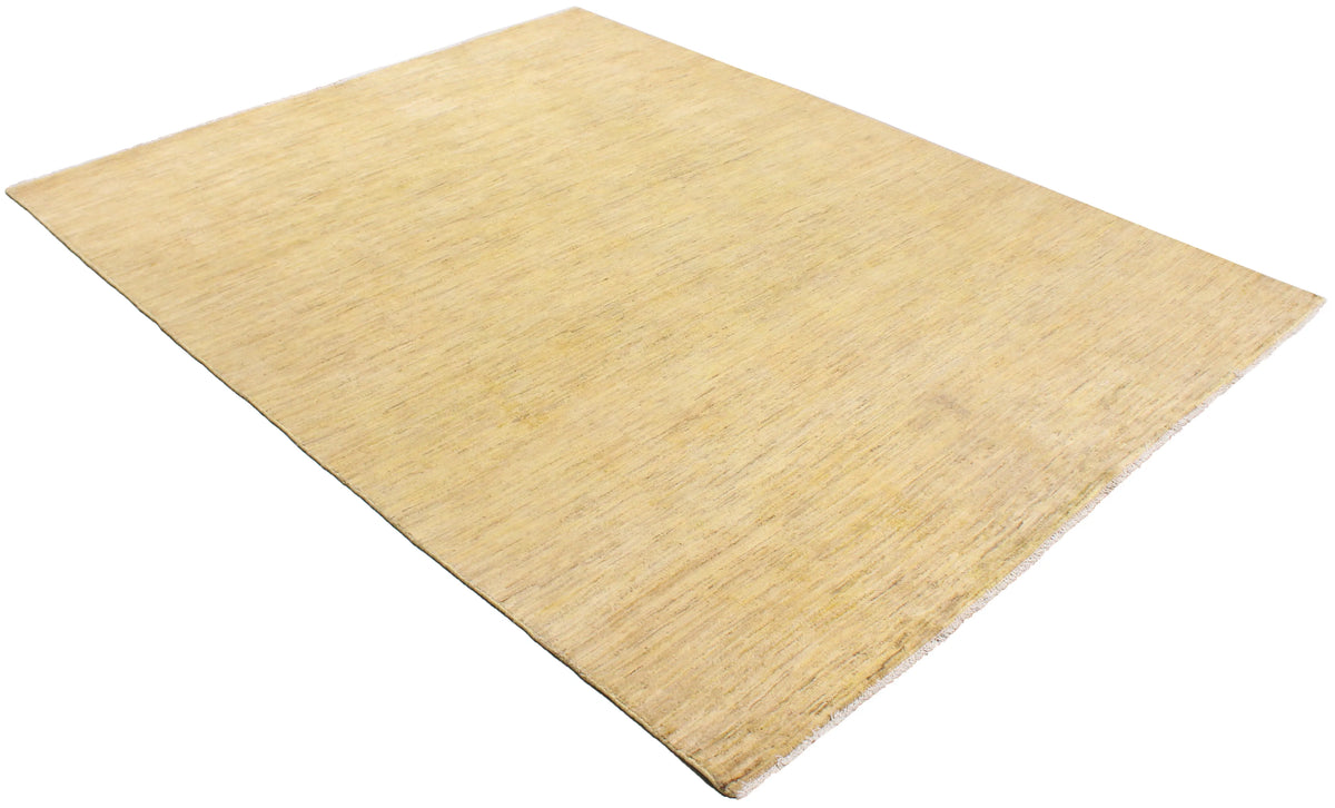 Golden Beige Wool Rug with a Quiet Field, 300 × 235 cm, view 3.