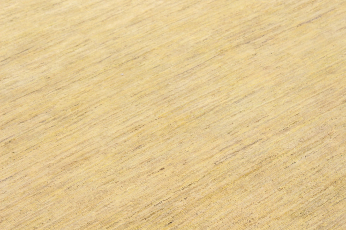 Golden Beige Wool Rug with a Quiet Field, 300 × 235 cm, view 4.