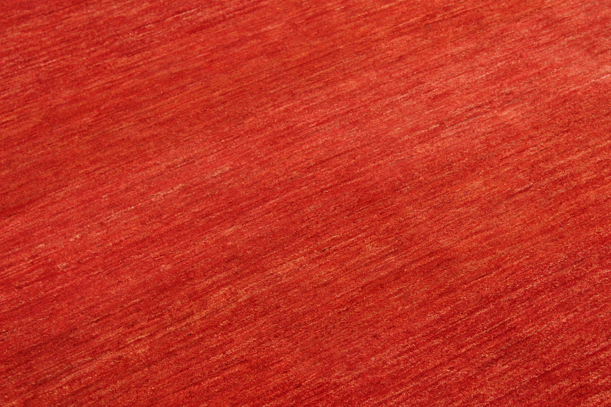 Red Afghan Wool Rug with Subtle Mottling, 322 × 246 cm, view 4.