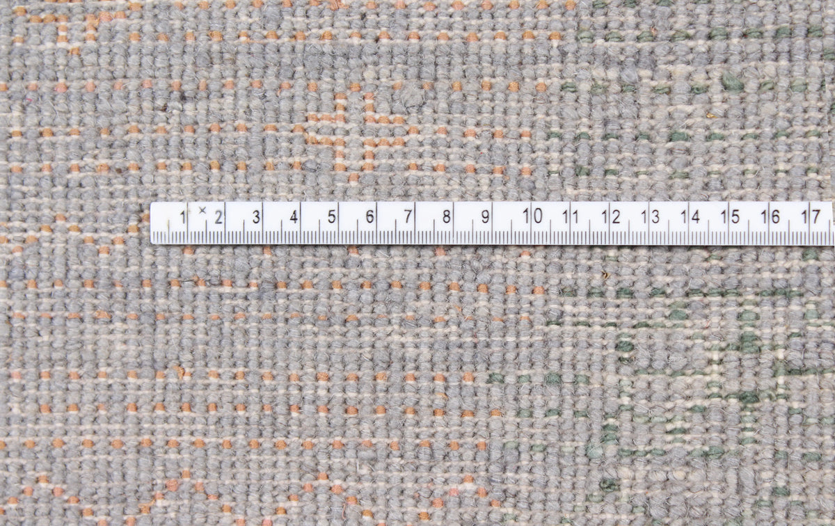 Light Afghan Rug with Abstract Patterning, 302 × 239 cm, view 6.
