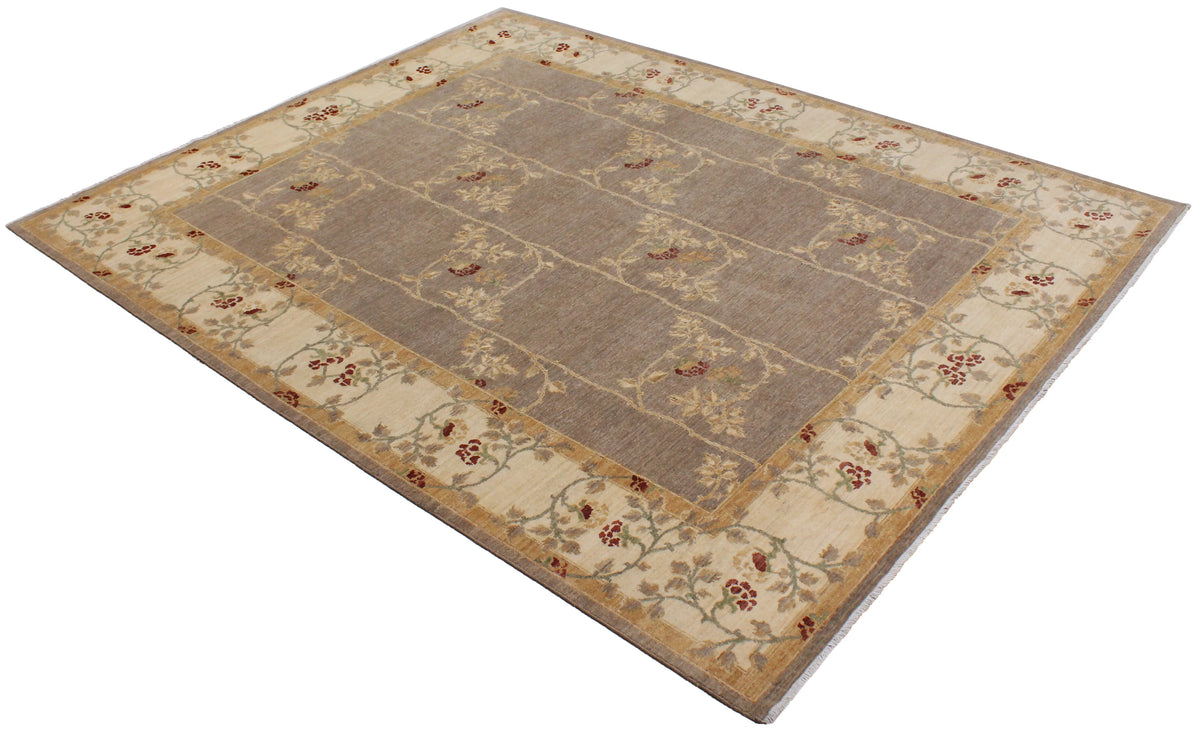 Taupe Ziegler Rug with a Light Border, 304 × 247 cm, view 3.