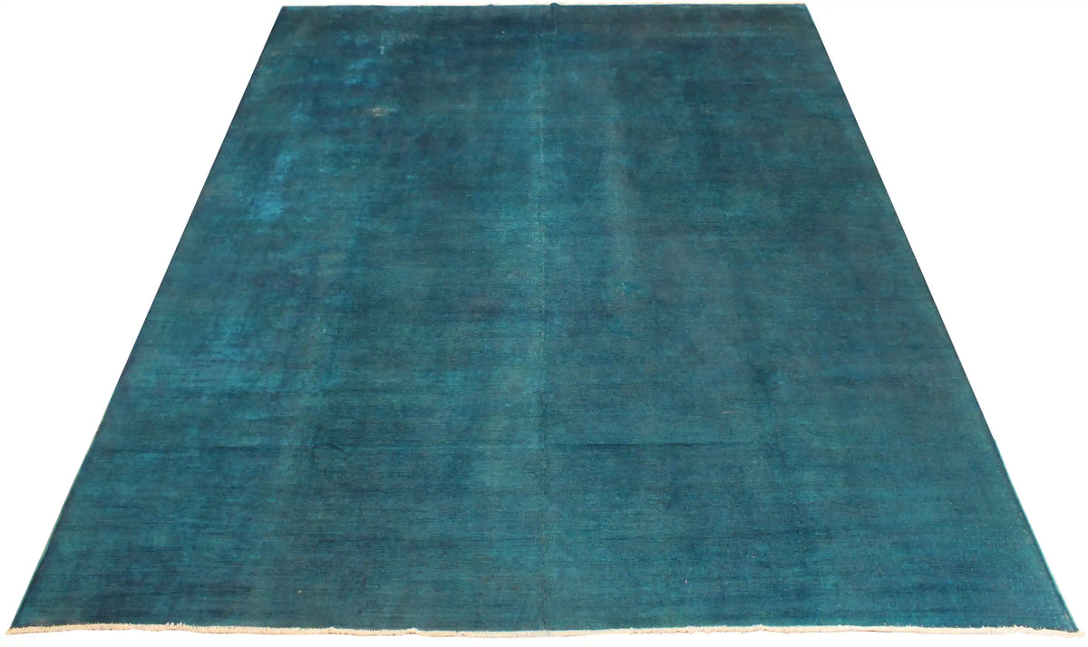 Oversized Teal Ziegler Rug, 438 × 346 cm, view 2.