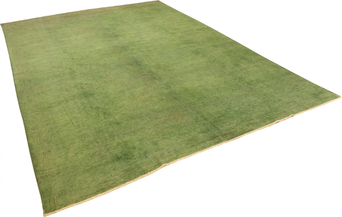 Green Ziegler Wool Rug with Tonal Variation, 401 × 279 cm, view 3.