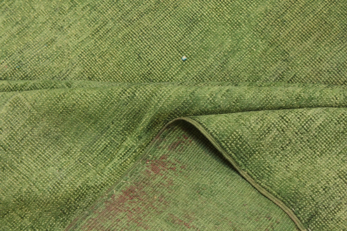 Green Ziegler Wool Rug with Tonal Variation, 401 × 279 cm, view 5.