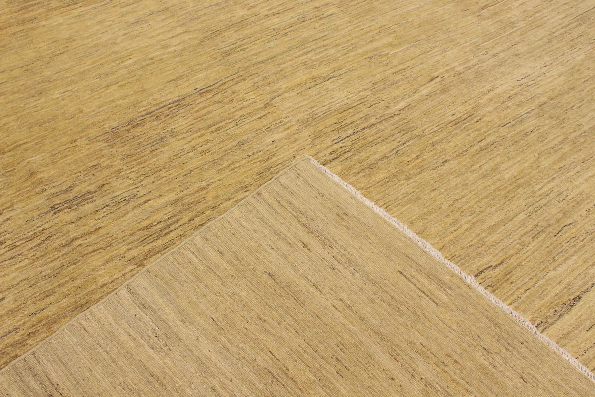 Large Golden Beige Afghan Wool Rug, 428 × 305 cm, view 5.