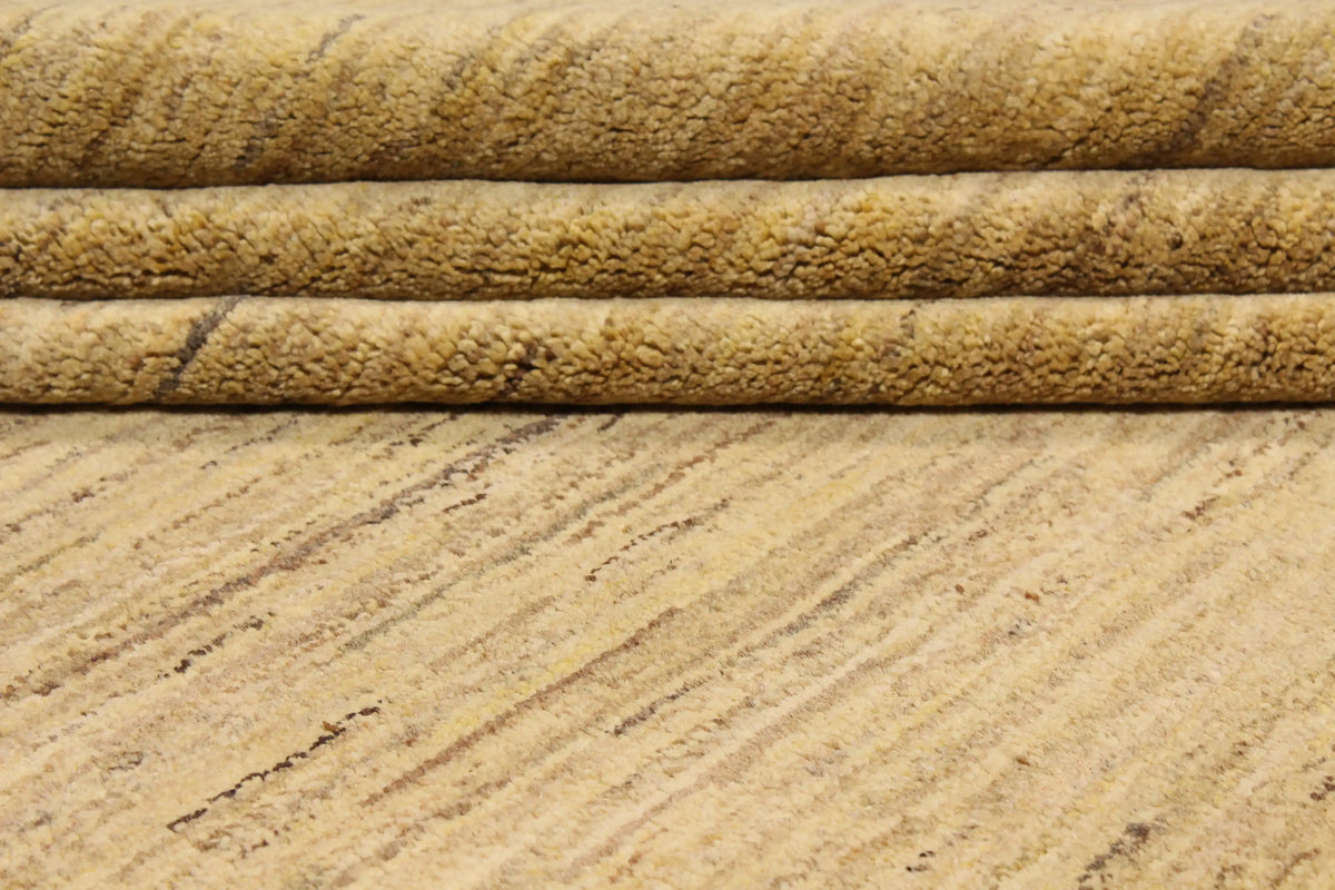 Large Golden Beige Afghan Wool Rug, 428 × 305 cm, view 9.