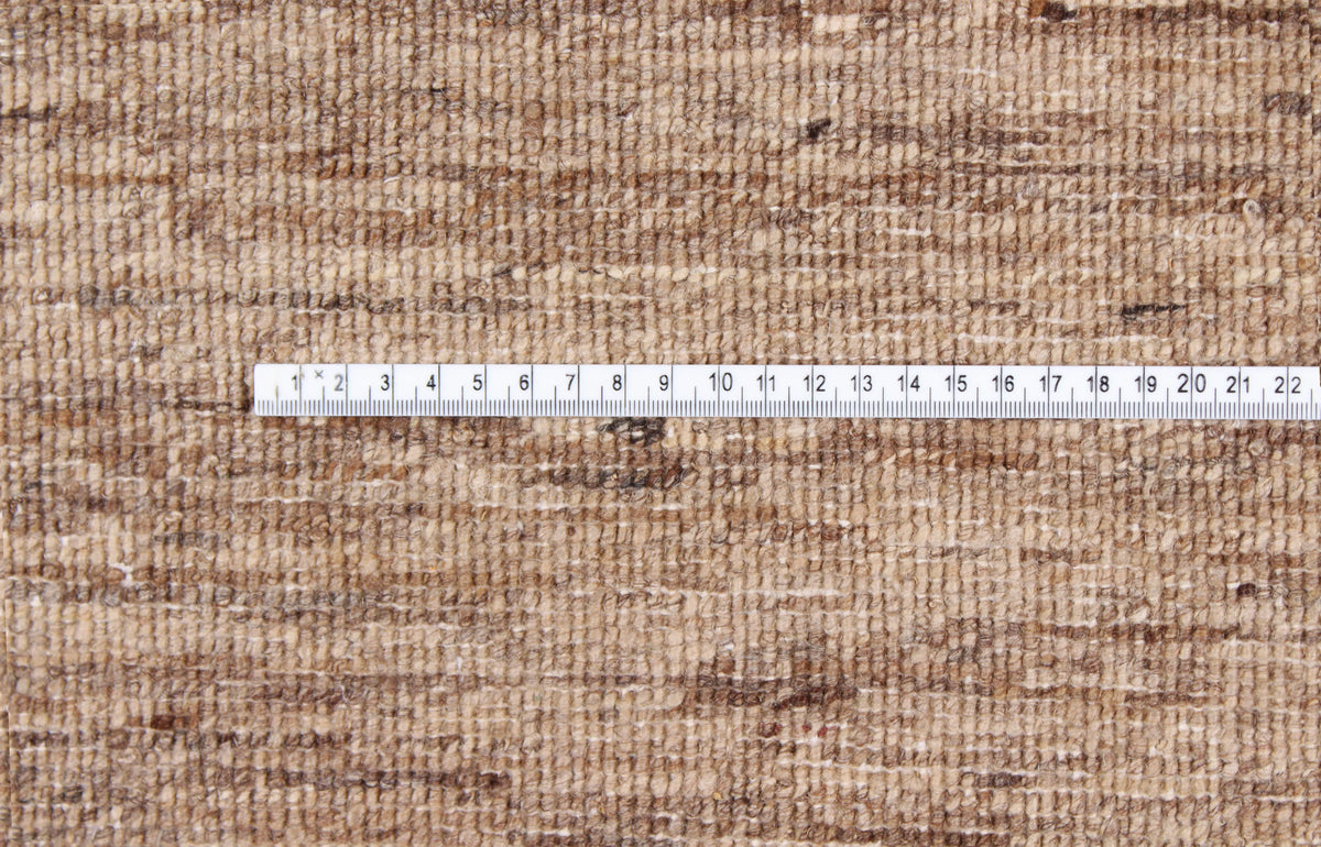 Brown Afghan Rug with Colorful Rectangles, 314 × 249 cm, view 6.
