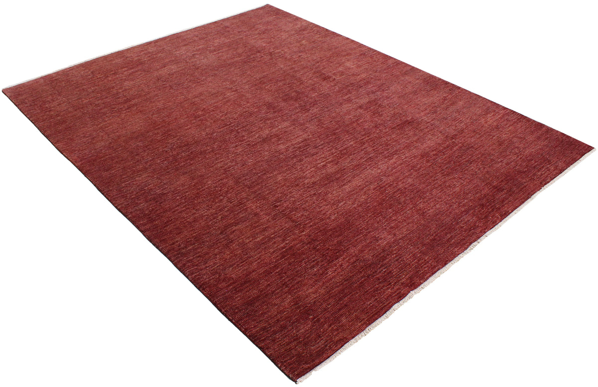 Red Afghan Rug with Subtle Color Variation, 298 × 244 cm, view 3.
