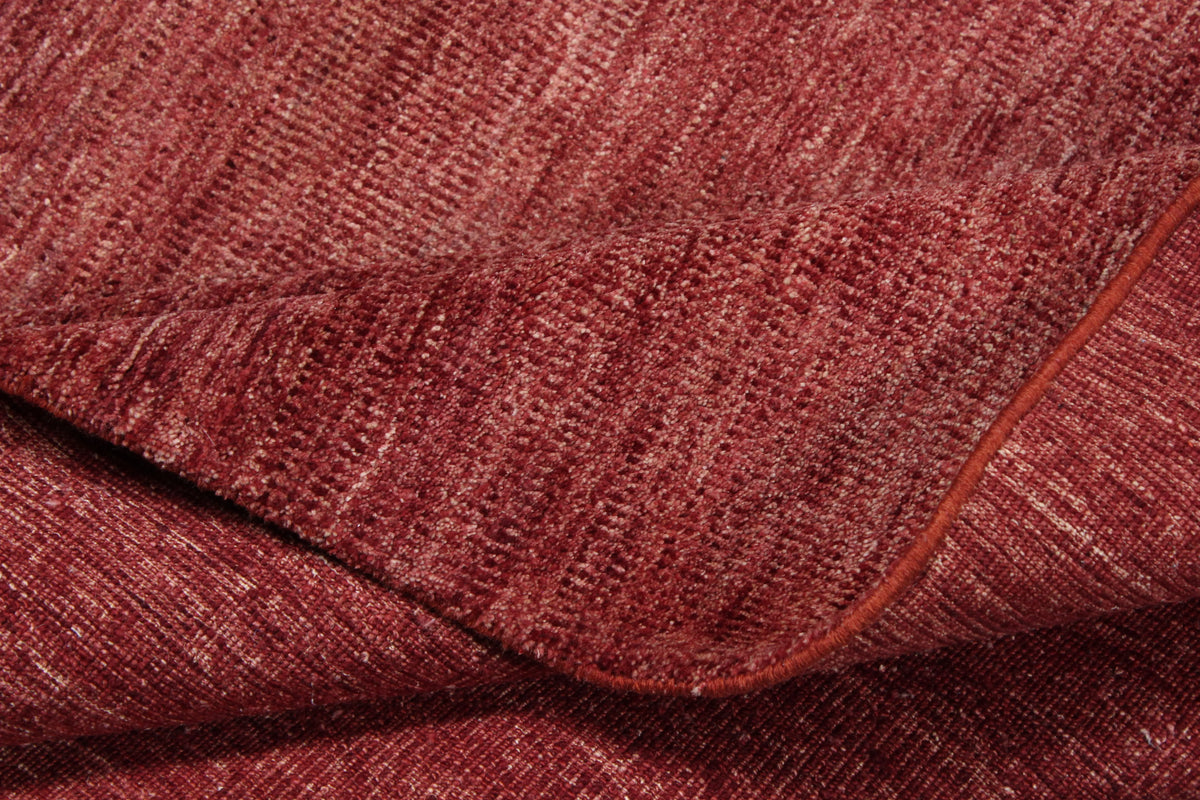 Red Afghan Rug with Subtle Color Variation, 298 × 244 cm, view 7.