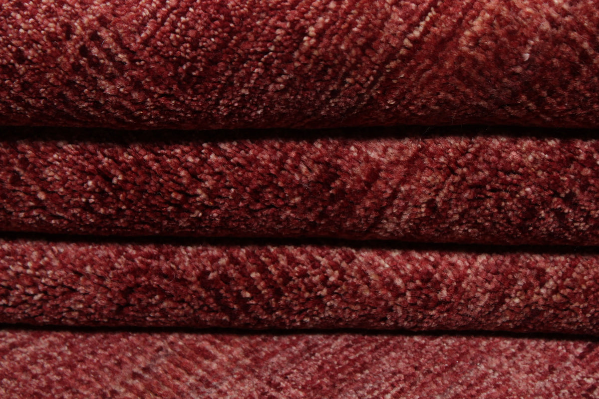Red Afghan Rug with Subtle Color Variation, 298 × 244 cm, view 9.