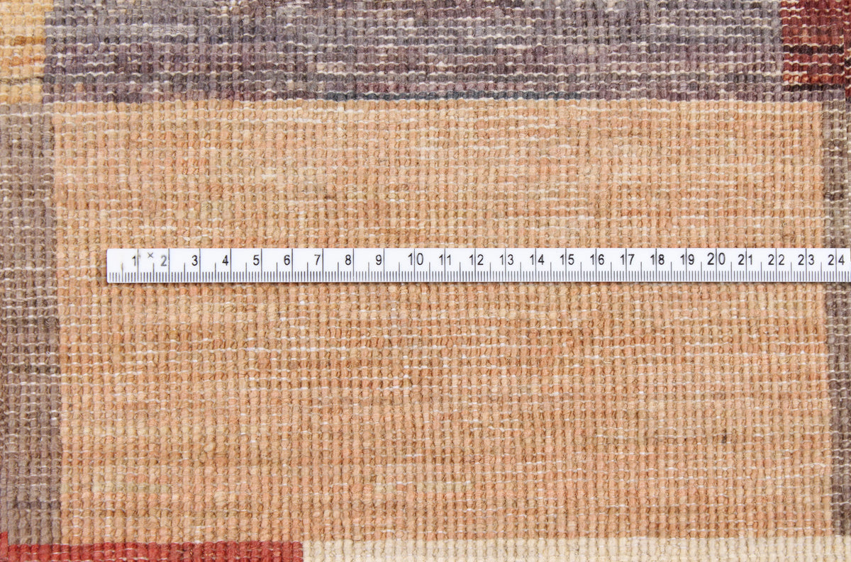 Multicolor Gabbeh Rug with Block Pattern, 295 × 250 cm, view 6.