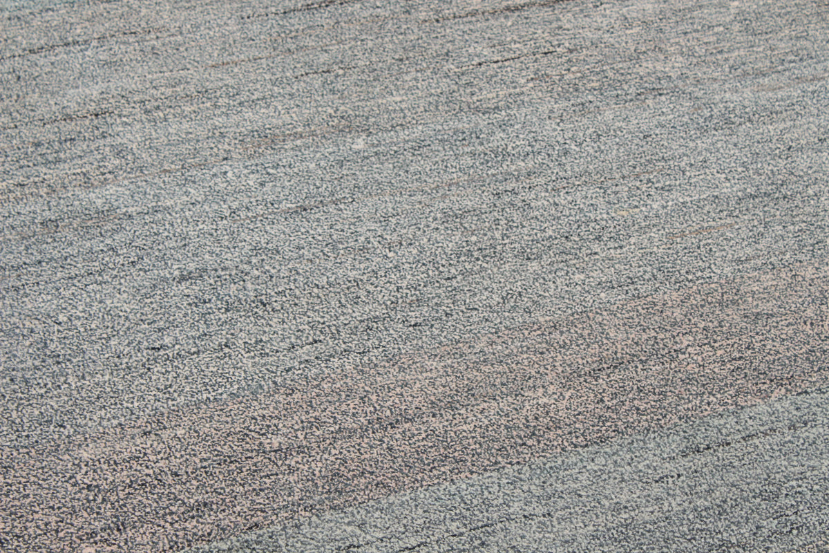 Gray Gabbeh Rug with Subtle Texture, 299 × 240 cm, view 4.