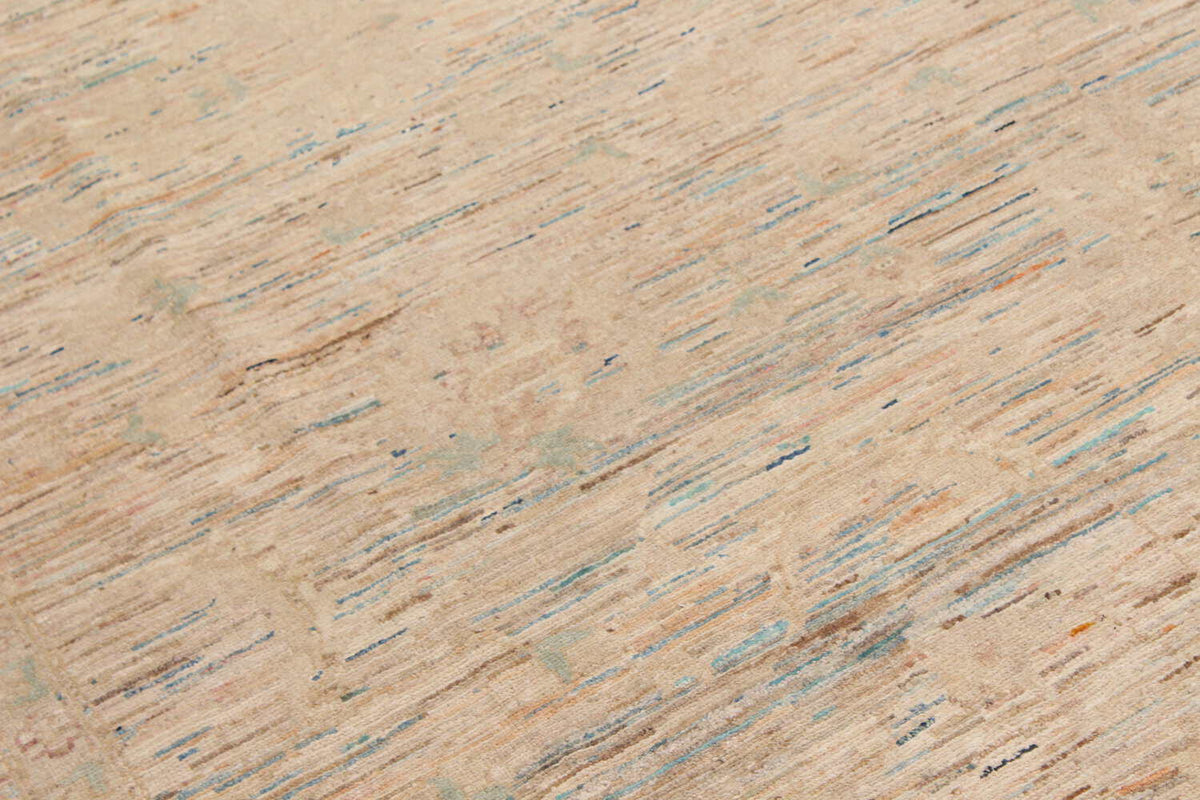 Light Art Deco Rug with Subtle Patterning, 343 × 249 cm, view 7.