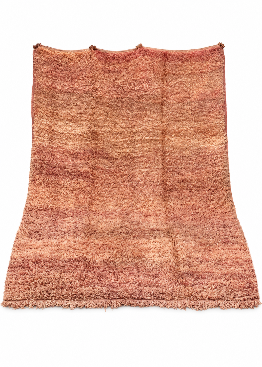 Rose Vintage Moroccan Rug with Soft Patina, 380 × 250 cm.