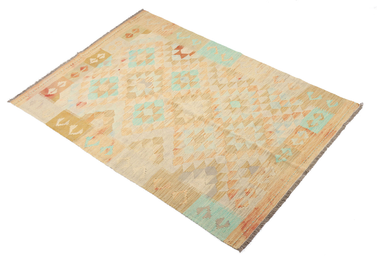 Light Pastel Diamond Kilim Rug, 180 × 122 cm — view 2