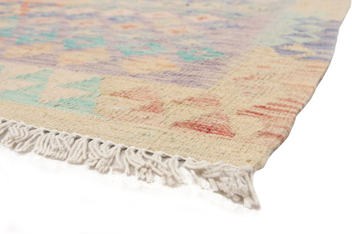 Colorful Small Panel Kilim Rug, 191 × 160 cm — view 4