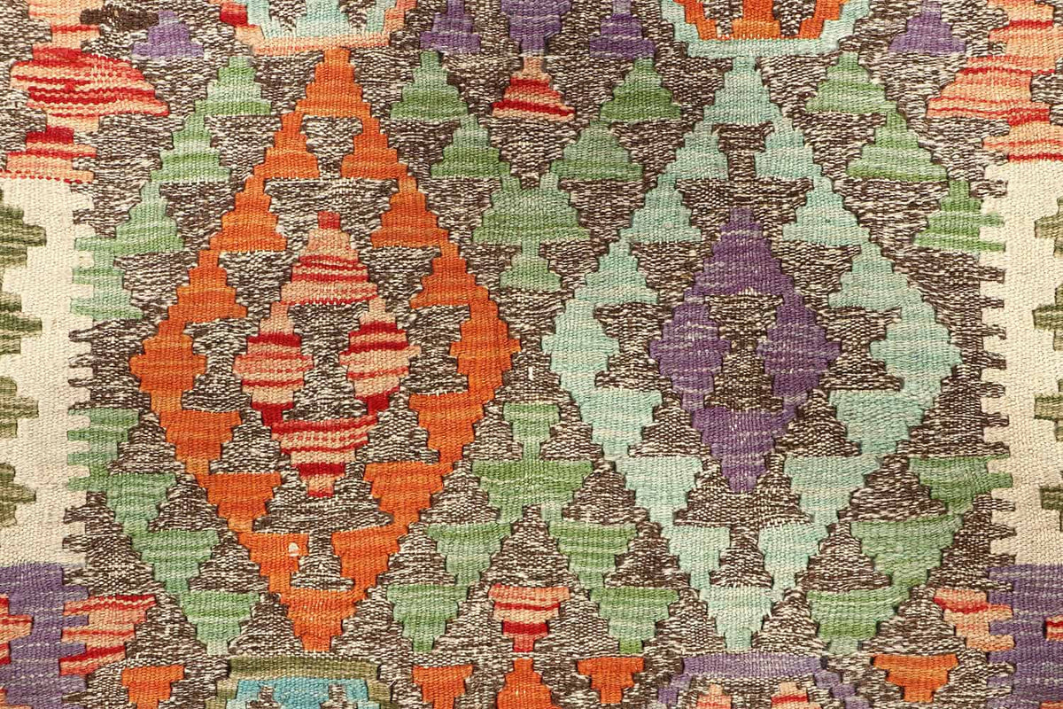 Colorful Large Medallion Kilim Rug, 194 × 151 cm — view 5