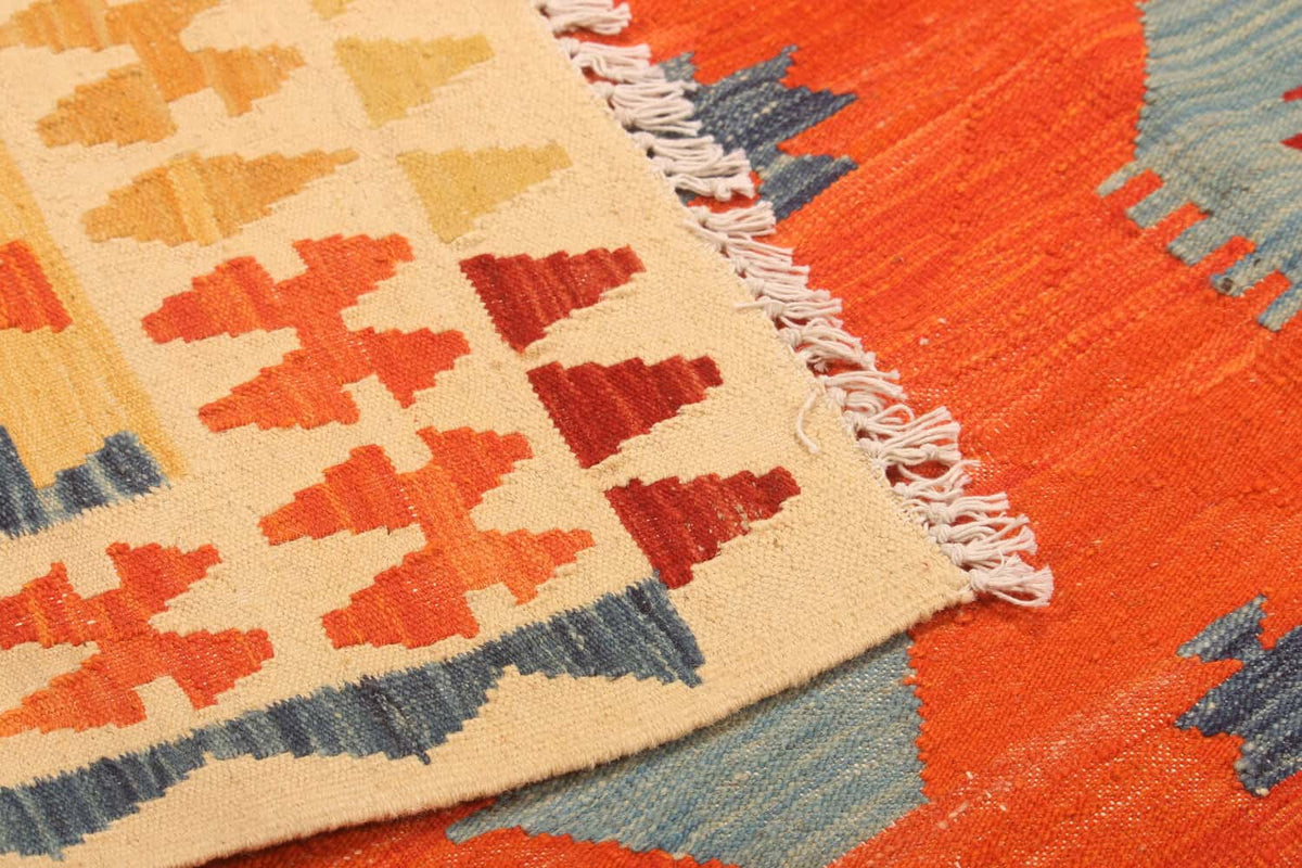Orange Medallion Kilim Rug, 288 × 205 cm — view 3