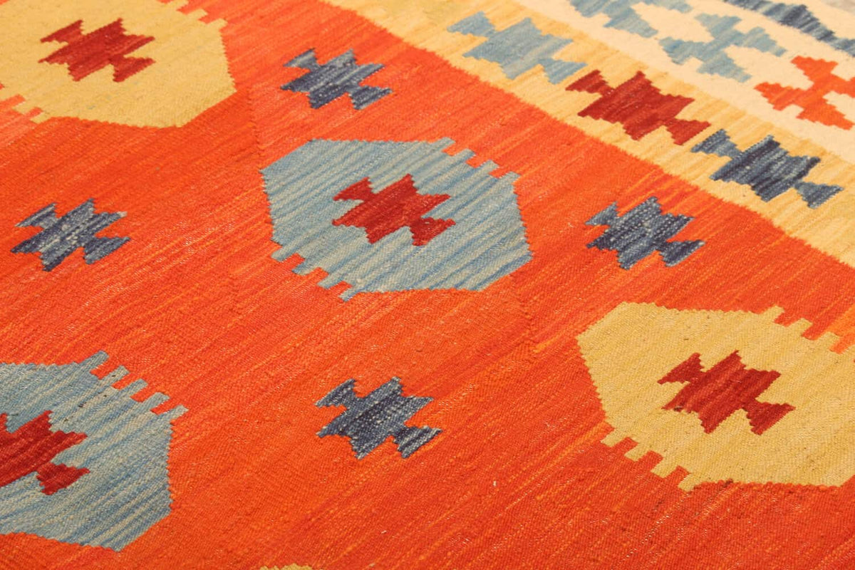 Orange Medallion Kilim Rug, 288 × 205 cm — view 4