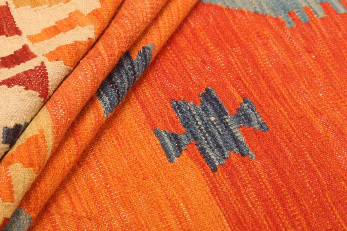 Orange Medallion Kilim Rug, 288 × 205 cm — view 7