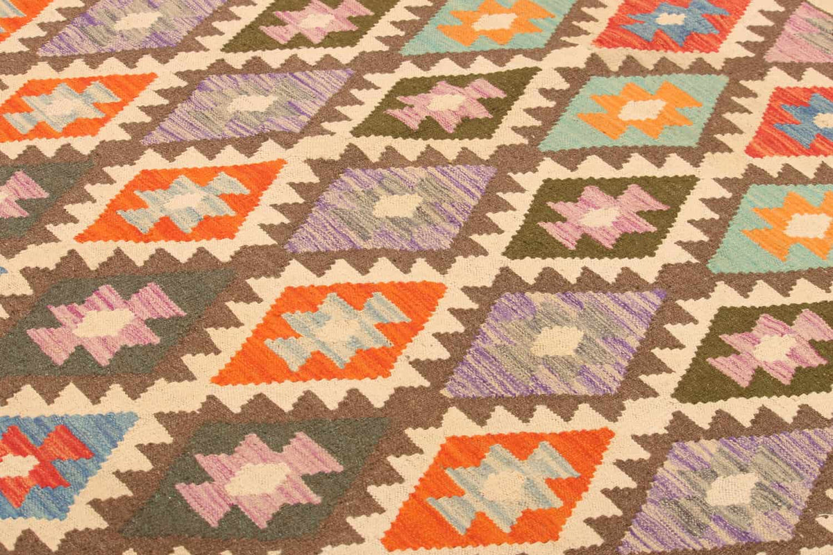 Dark Ground Diamond Kilim Rug, 292 × 211 cm — view 2